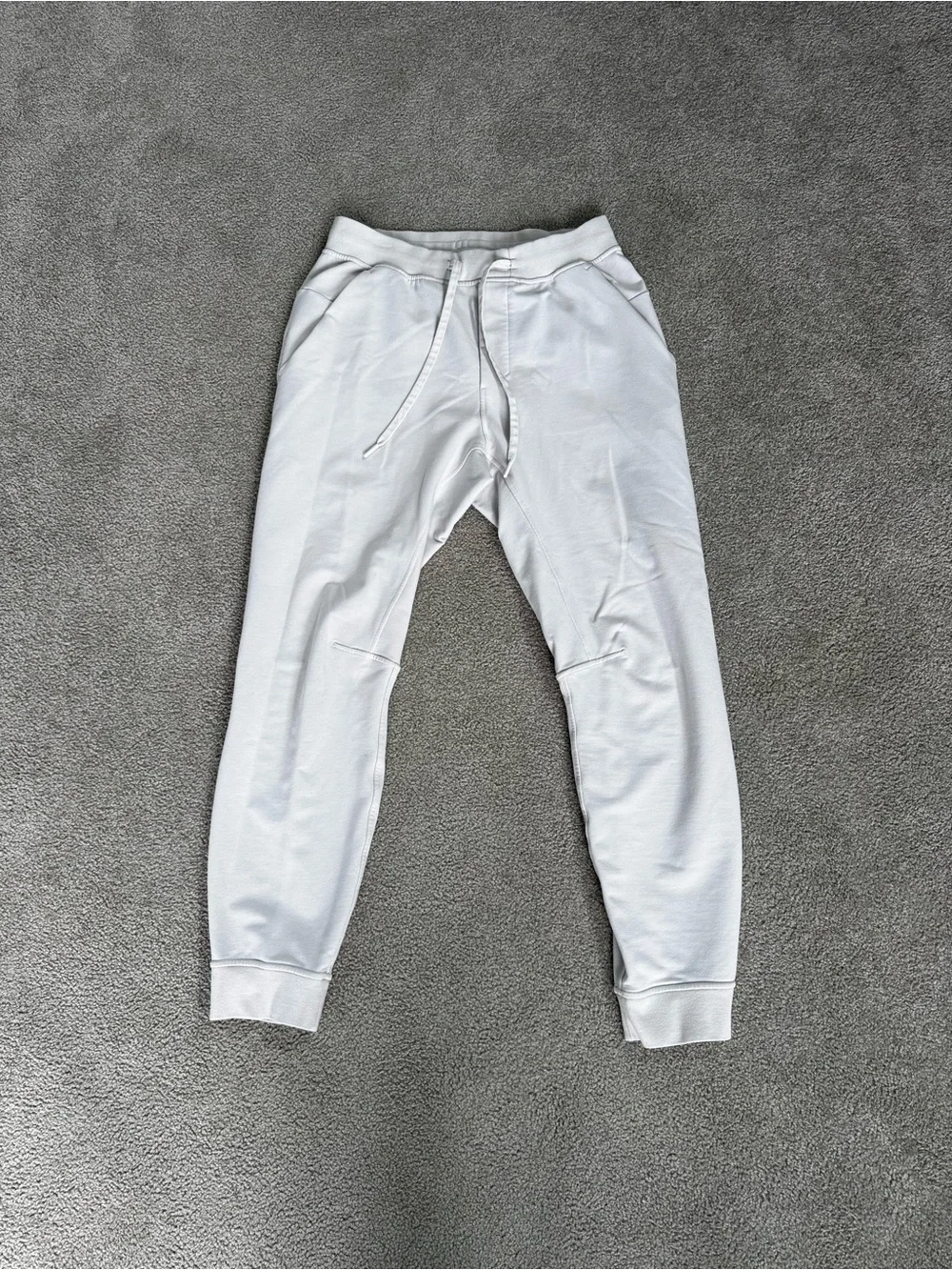 lululemon athletica Men's White Drawstring Joggers
